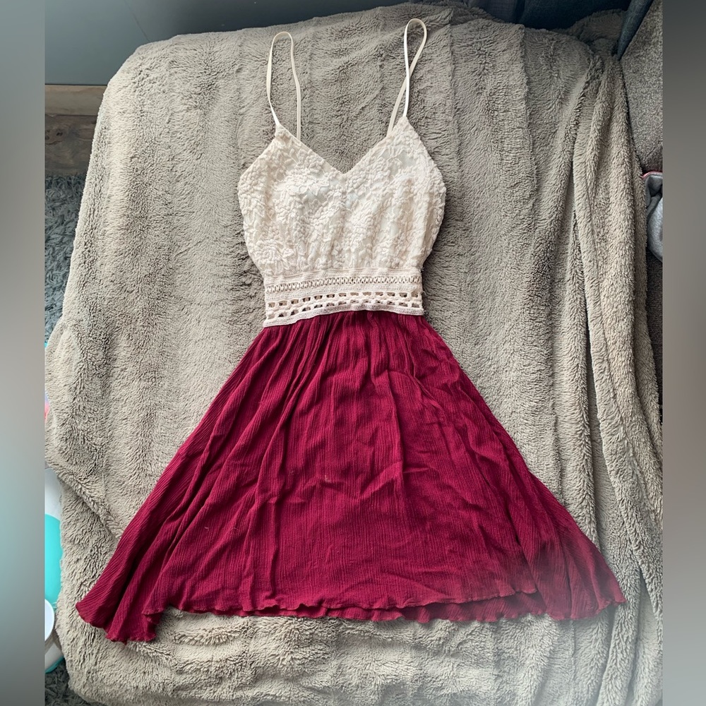 Lace top dress